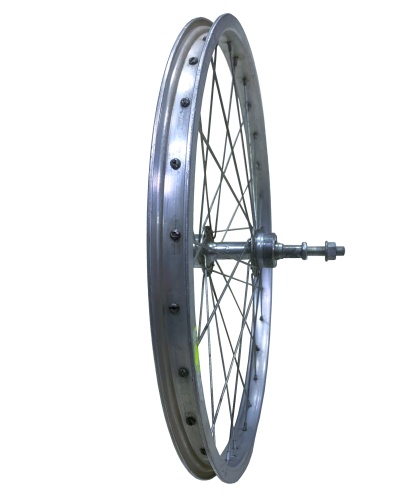 Колесо 20" заднее алюм. одност. обод, втулка сталь, трещотка V-Brake