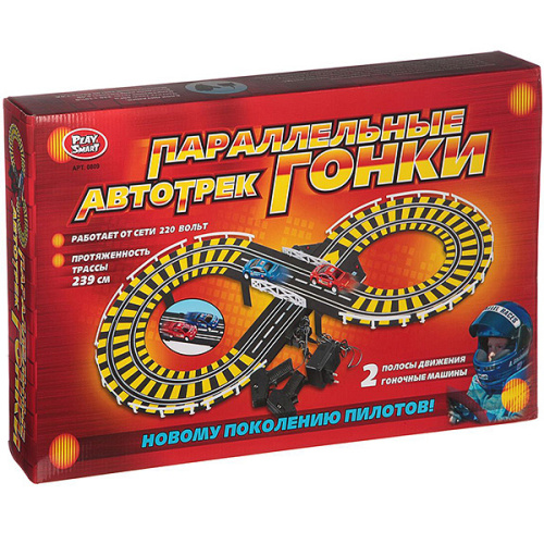 Автотрек Play Smart Параллельные гонки 239см, 0809