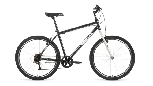 Велосипед ALTAIR MTB HT 26 1.0 (26" 7 ск. рост. 17") 2022, черный/серый, RBK22AL26098