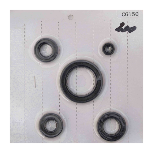 Сальники набор (комп. 5шт.) 162FMJ,163FML-2 (CG150/200); (34х50х7; 20х34х7; 16х28х7; 14х28х7; 6,5х14