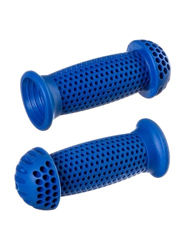 Грипсы 100 мм, синие, "грибочки", для самоката и вело.