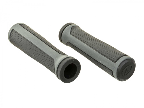 Ручки 8-33452007 на руль AGR R800 D2 125мм, коническая форма диам. 30-33мм, резиновые, вес 114гр, 2-х компанентные черно-серые AUTHOR