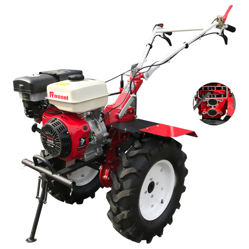 Культиватор Rossel K-308, двигатель 173F (GX240) 8 лс, без ВОМ, ск. 3F/1, фреза 4(3+1) (по 4 ножа, куль-ция 105/85 см), колеса 6.00-12