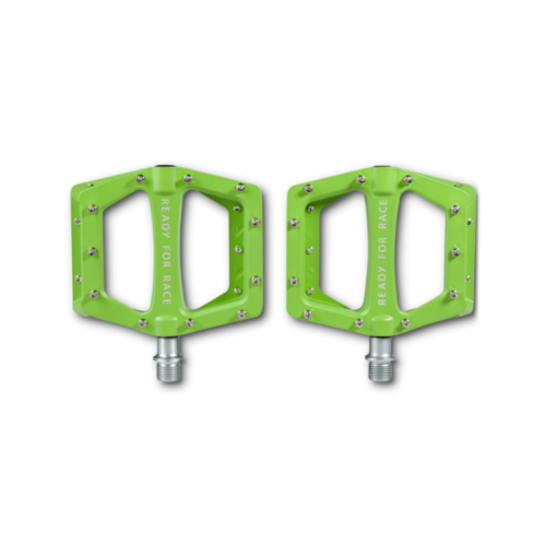 Педали RFR Flat RACE, алюм. зеленые, код 14147