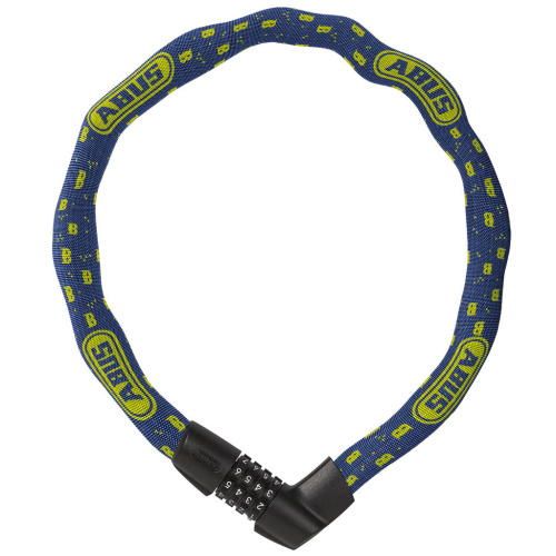 Замок 05-0088011 вело цепь на коде 4х разр 1385/75см blue mask Tresor 6мм класс защиты 6/15 синий ABUS