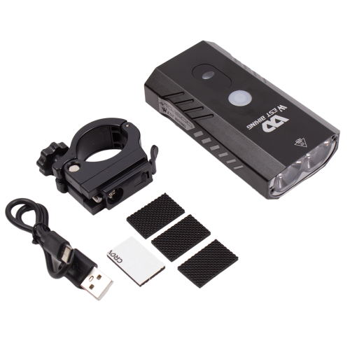 Велосипедный передний фонарь West Biking, встроенный аккумулятор, яркость 1600 лм, 5 режимов работы