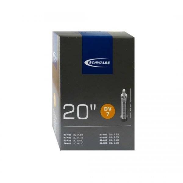 Камера. 20 данлоп 05-10415611 DV7 20х1,50-2,40 (40/62-406) IB 40mm. SCHWALBE