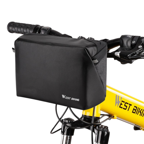 Велосипедная многофункциональная сумка, 2,5л, размер 20*8*15 см, крепление на руль, полиэстер + нейлон, West biking