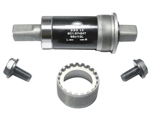 Каретка/картридж SUNRACE, BBS15.BSFS.BS0.BX, 06-201604, квадрат, стальные чашки, 68/111, BC1.37, (ин