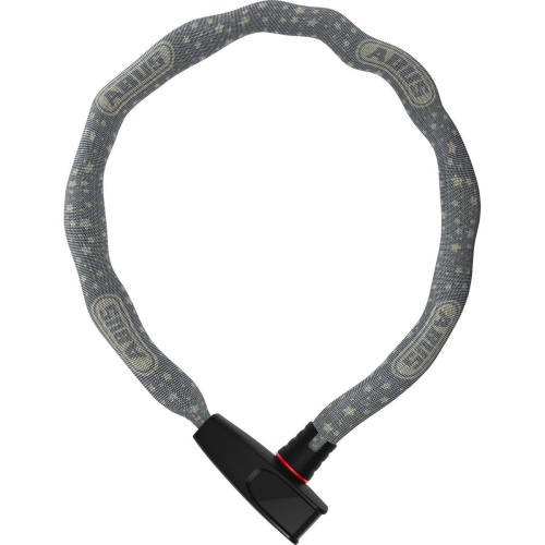 Замок 05-0090285 вело цепь на ключе 6806K/85см 6мм, класс защиты 6/15 grey star серый ABUS