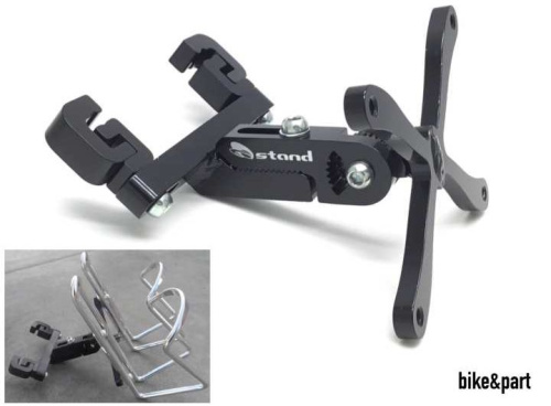 Флягодерж-ль/крепл. 6-305 для 2х флягодерж. CD-305 регул. крепл. к направл. седла алюм.черный OSTAND