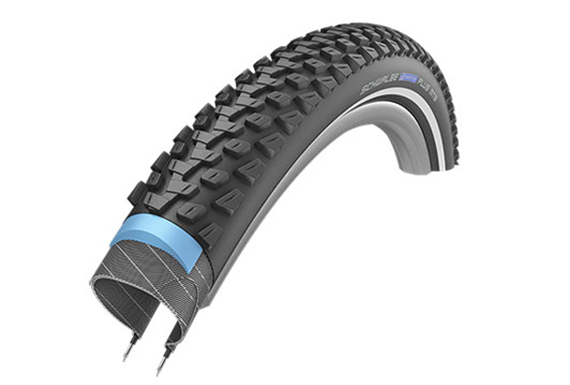 Покрышка. 26x2,10 (54-559) 05-11101005 MARATHON PLUS MTB Perf, SmartGuard СУПЕР АНТИПРОКОЛ, TwinSkin B/B+RT (светоотр пол) HS468 DC 67EPI 35B SCHWALBE