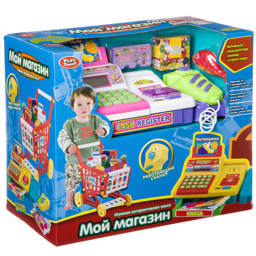 Игруш. касса Мой Магазин со сканером, Play Smart