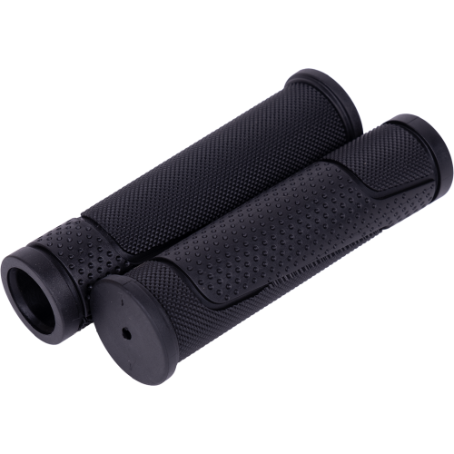 Ручки 5-410252  на руль резин. с антискольз. структурой, и дополнит. борозд. для лучш. фиксации рук 125мм черные M-WAVE