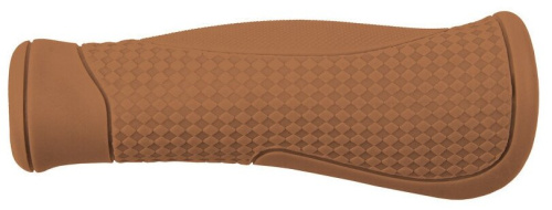 Ручки 5-410521 на руль резин. эргоном. антискольз. 130мм коричневые CLOUD BASE 2 M-WAVE NEW