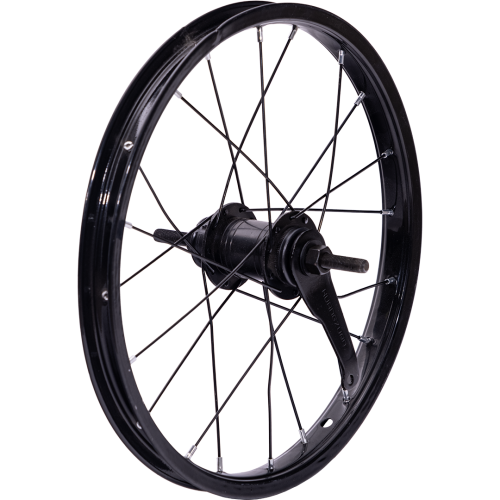 Заднее колесо в сборе 16" в сборе со стулкой "Coster" , сталь, черный