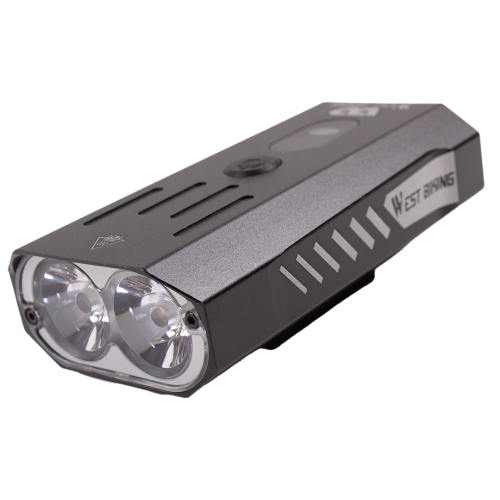 Велосипедный передний фонарь West Biking, встроенный аккумулятор, яркость 800 лм, 5 режимов работы