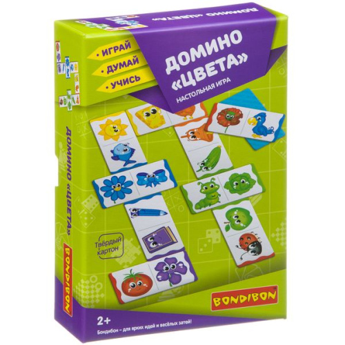 Домино Цвета- настольная игра Bondibon