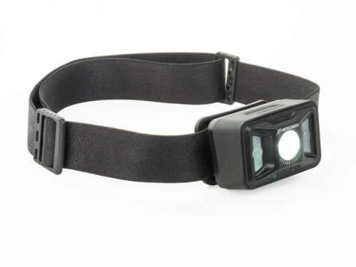 Фара 8-12002217 на лоб 1диод CREE 350 lm, 4 красных SMD LED 10 lm, XP-G2 X-Head Silicone, поворот. 45°, USB 2.0, LI-pol/3,7 V/1200mAh, вес 60г, AUTHOR