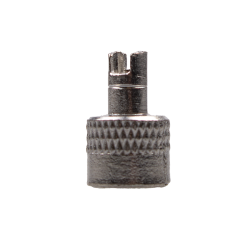 Колпачок для ниппеля 5-518819 авто 2в1 с ключиком д/монтажа/демонт. золотника ниппеля серебр. (1шт)