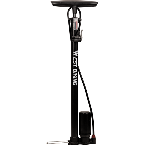Насос ручной напольный велосипедный, 620-х30мм, многофункциональная насадка, Максимальное давление 150 PSI.,West Biking арт. 0711058