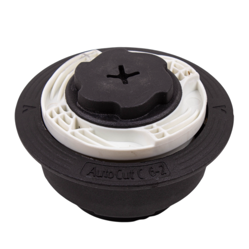 Головка триммерная Autocut C6-2, M8x1,25RHF, до 2,4 мм, Load-n-Go (намотка без разборки), изогнутая штанга, двигатель до33cc, FS38-FS50