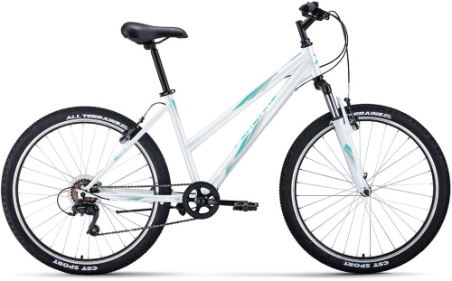 Велосипед FORWARD IRIS 26 1.0 2022, (6 ск. р-р 17") белый/бирюзовый, RBK22FW26737