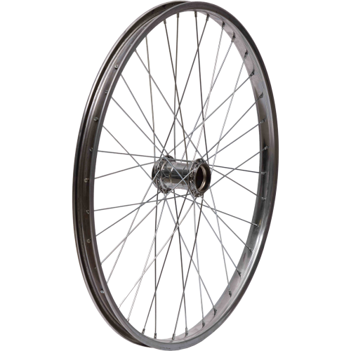 Колесо 24" заднее. Хром с корпусом (стакан) под Русскую втулку (H36. G14.)