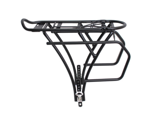 Багажник 6-155 алюм. CD-15B 20-24" 3-х стоечн. регул. сварной, для детских вело. черный OSTAND