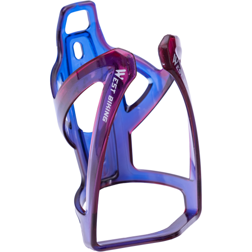 Флягодержатель, ударопрочный пластик, болты в комплекте, West Biking,фиолетово-синий,арт. 0704037