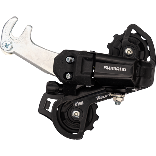 Переключатель задний Shimano Tourney ARDTY200GSLB, 2-2130, 6-7 ск. крюк, черный