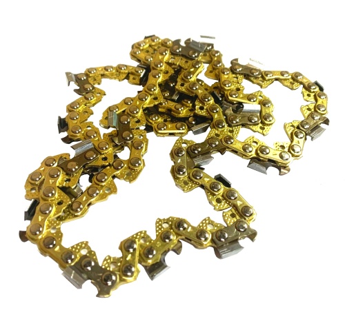 Цепь бензопилы 50 зв. Китай супер зуб (золотая) 3/8" - 50 - 1,3 мм