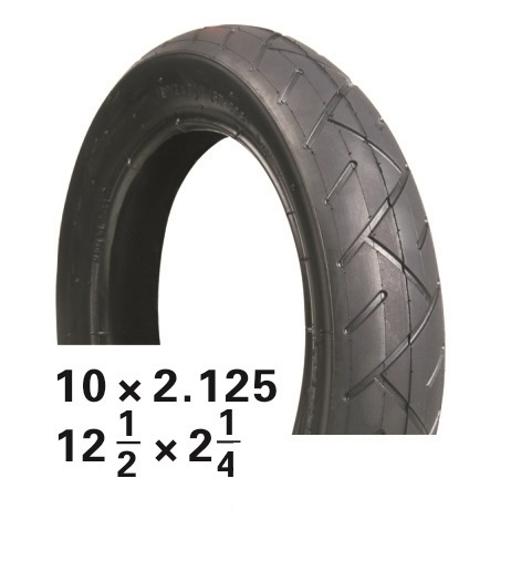 Покрышка 12 1/2х2 1/4 HOTA, 09-500236 ВЕЛОСИПЕДНАЯ слик черная NEW
