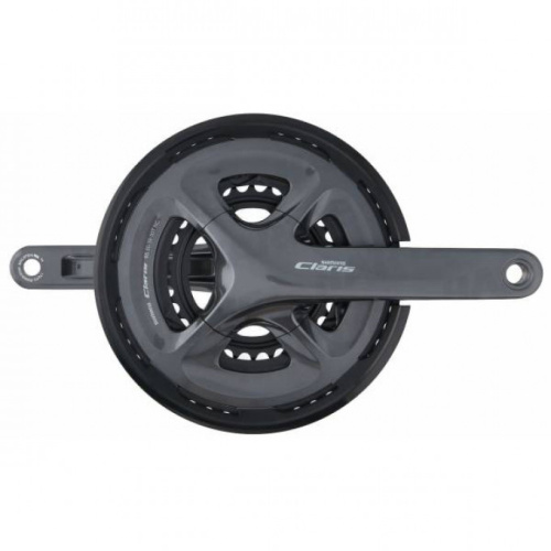 Шатуны Shimano Claris R2030, 50/39/30T, 170мм, интегр.вал, 8ск., с защит. EFCR2030CX090C