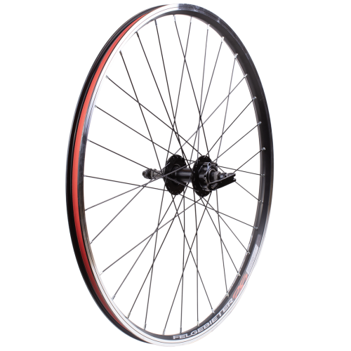 Колесо 26" зад, двустен.обод 32 отв., втулка  сталь под Disc-brake, экс-к под трещетку 6-8 ск. Пром 