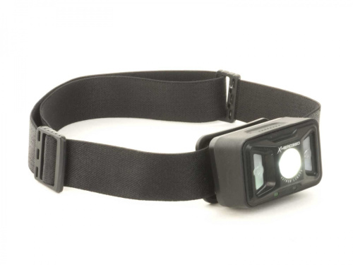 Фара 8-12002220 на лоб 1диод CREE 450 lm, 4 красных SMD LED 10 lm, XP-G2 X-Head Silicone, поворот. 45°, USB 2.0, LI-pol/3,7 V/1200mAh, вес 60г, AUTHOR