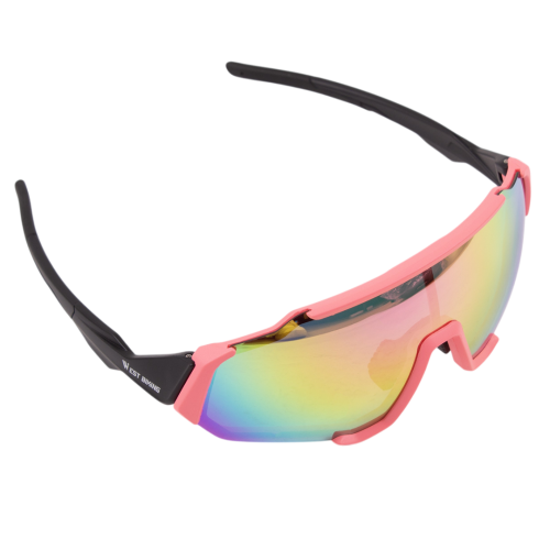 Велосипедные очки солнезащ. со сменными линзами+чехол, West biking