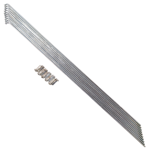 Спица 286мм ф2мм 5-280042 28" серебр. оцинк. сталь с оцинк. ниппелем (500) CNSPOKE