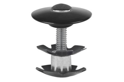 Якорь M-WAVE диам. 1 1/8" с болтом для AHEAD-систем анодир. черный 5-390570