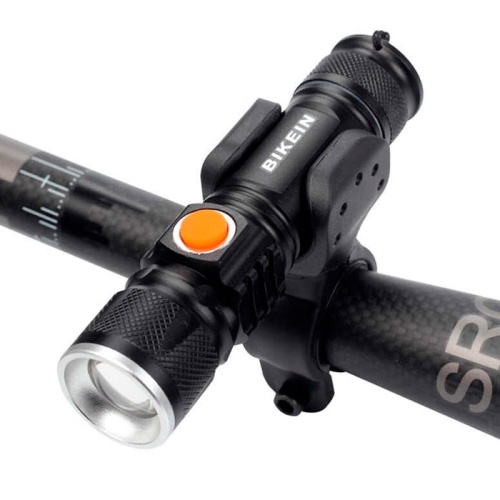 Фонарик сведодиодный с зажимом для велосипеда.