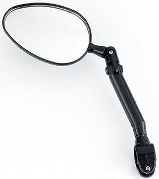 Зеркало 6-222 эллипт. 3" плоск.+панорам. 3 степ. своб. кольц. крепление (100) черное