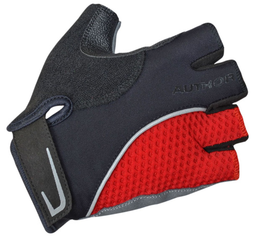 Перчатки 8-7130740 Team X6  красно-черные р-р XS синт. кожа/неопрен с петельками AUTHOR