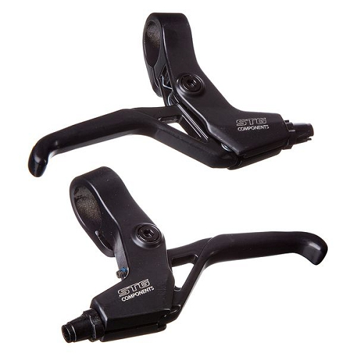 Тормозные ручки STG VL320Dправ/лев, алюм, черные, под 2,5 пальца.под шифтер