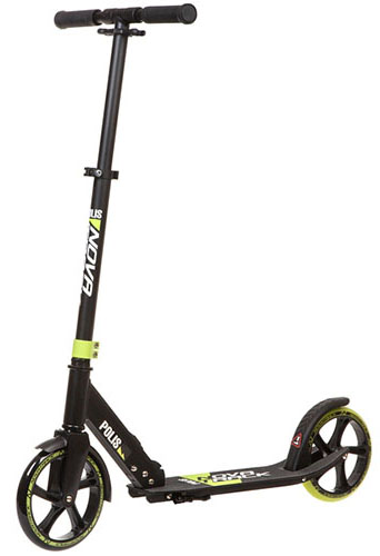 Самокат для детей NOVATRACK POLIS PRO алюминий, складной с помощью кнопки на раме, колеса PU 200*200