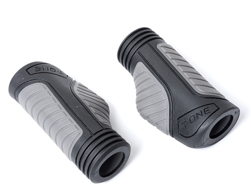 Ручки 8-33551033 на руль AGR Ergo 5 90мм резин. эргон. 2-х компон.+гель 120г. черно-серые AUTHOR