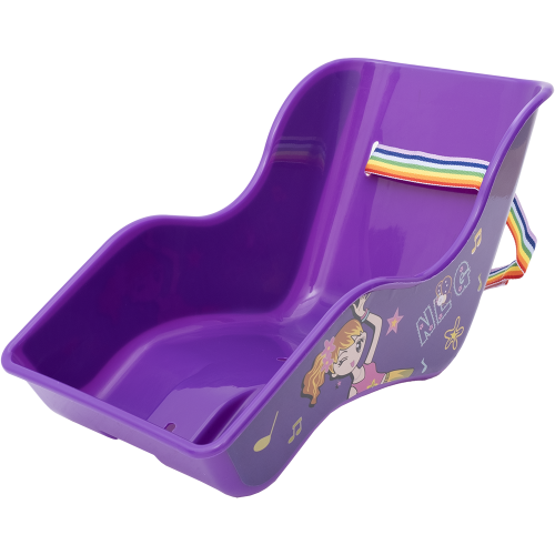 Кресло 00-170575 детское для КУКОЛ универс. крепл. на раму с ремешками, фиолетовая