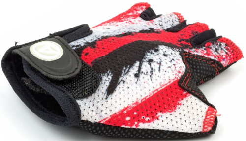 Перчатки 8-7130901 подростк. X6 красно-белые р-р M замша/синт. кожа (20) AUTHOR