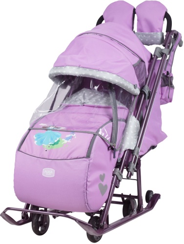 Санки-коляска Ника Наши детки НД 7-4/1, Лилия,Алиса в стране чудес