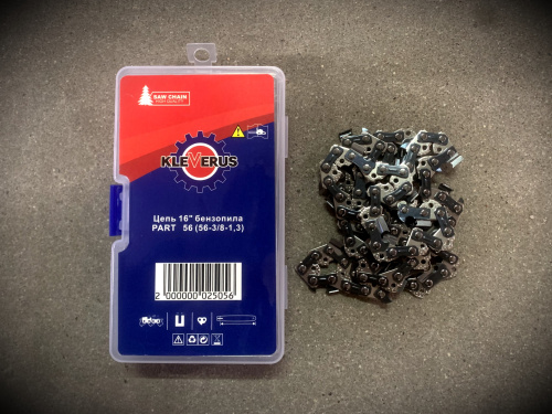 Цепь 16" бензопила PARTNER 350  56 (56-3/8-1,3)  KLEVER