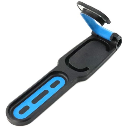 Держатель вело 00-170294 настенный торцевой "ВЕРТИКАЛЬ" антицарап. резин. покрытие сверхпрочный пластик с доп. упором под 2е колесо черный H09B HORST